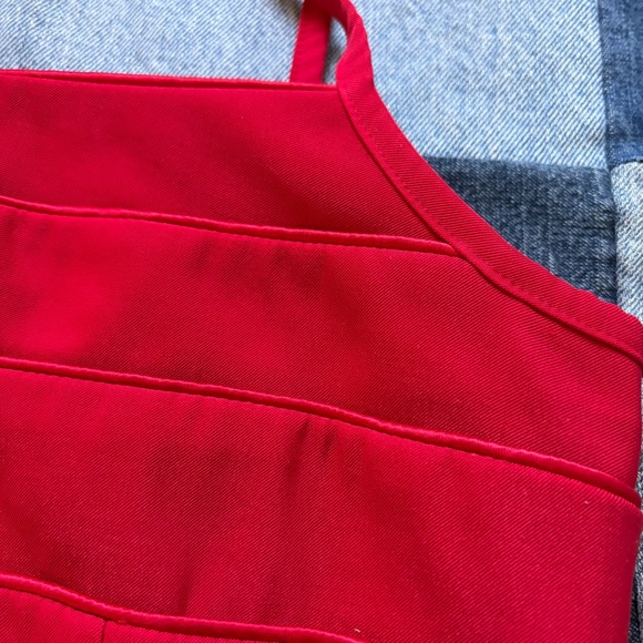 Byer Too! Vintage red mini dress cocktail party made in USA size 9 - Picture 7 of 13